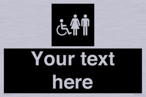 Custom information: black panel disabled female and male